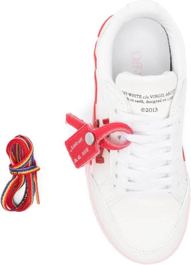 Off-White Kids Vulc leren sneakers Wit - Foto 2