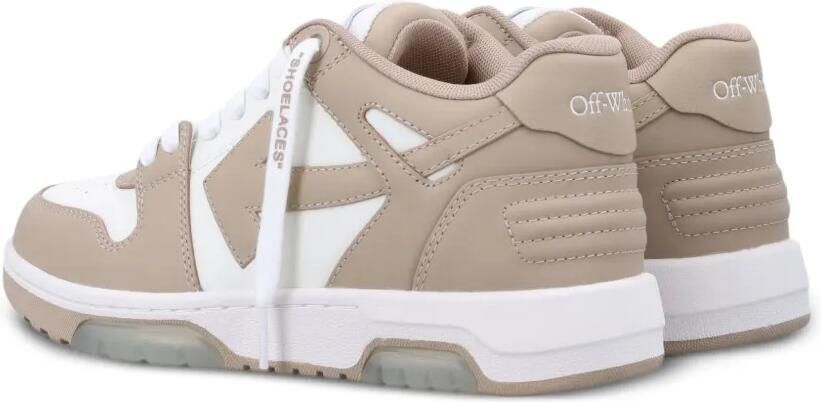 Off-White Leren sneakers Beige - Foto 3