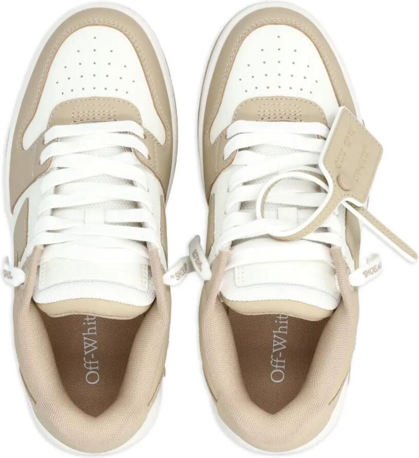 Off-White Leren sneakers Beige - Foto 2