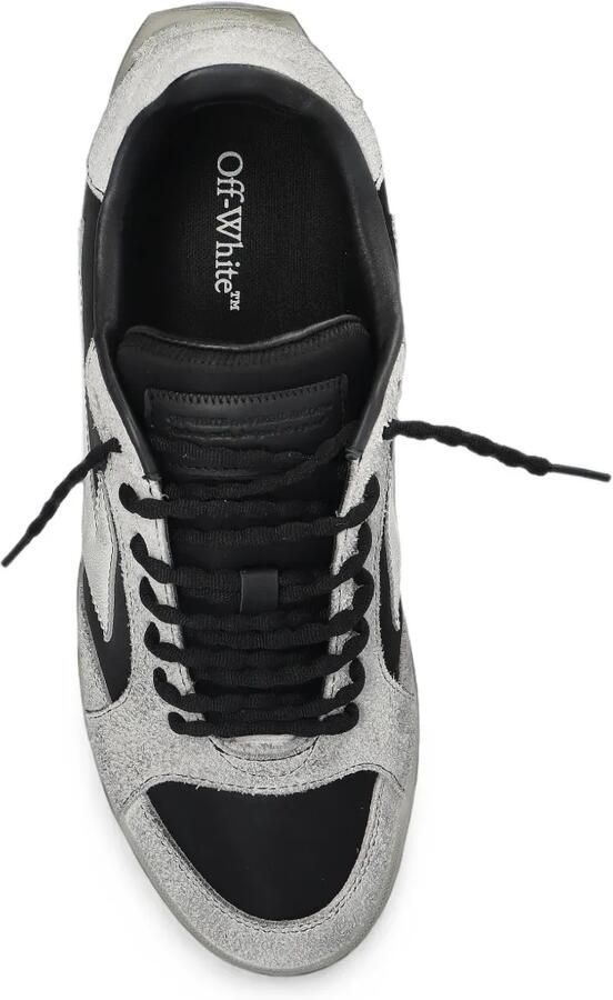 Off-White Leren sneakers met vlakken Zwart - Foto 3