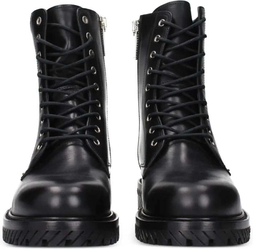 Off-White Leren veterlaarzen Zwart - Foto 2