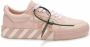 Off White Canvas Lage Vulcanized Roze Sneakers Pink Dames - Thumbnail 2