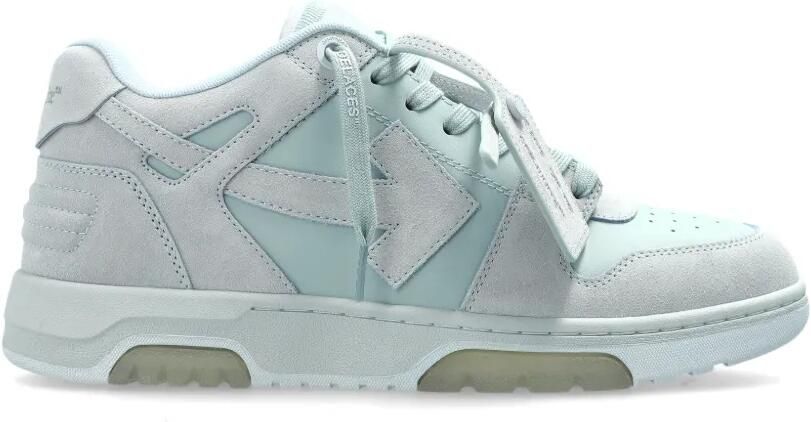 Off-White Out Of Office suède sneakers met Arrow-applicatie Blauw