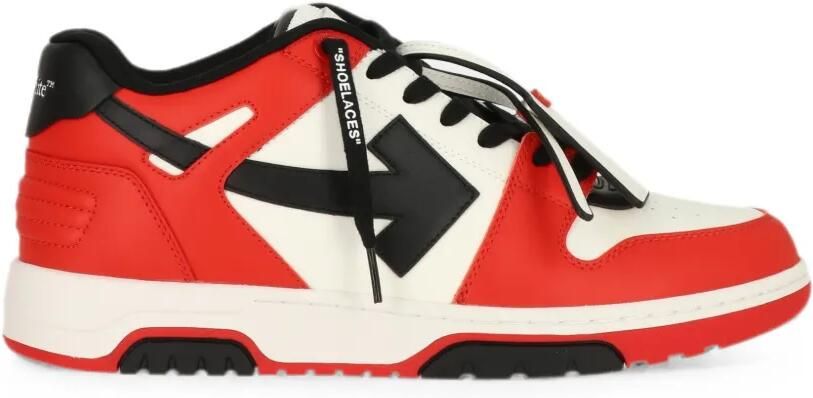 Off-White Out Of Office colour-block sneakers Rood