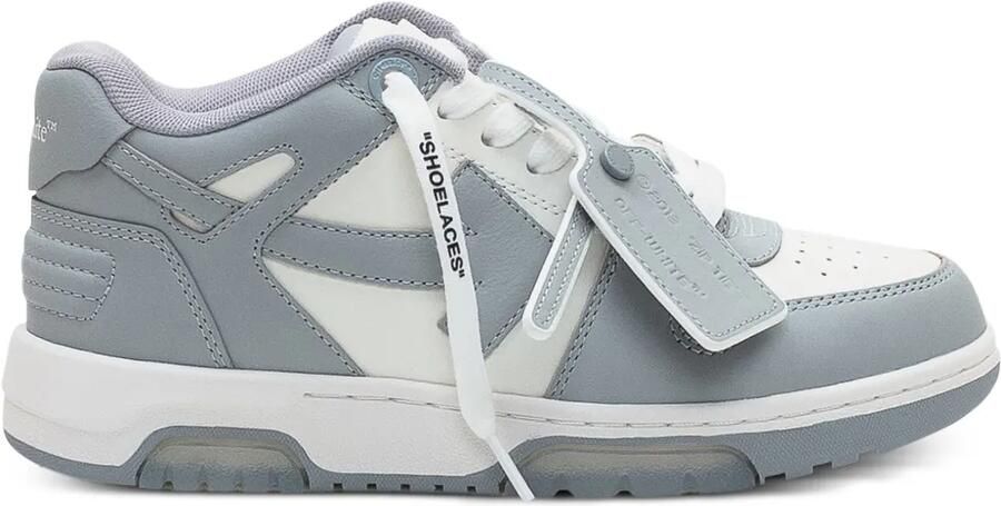 Off-White Out Of Office kalfsleren sneakers Grijs - Foto 3