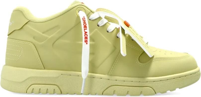 Off-White Out Of Office leren sneakers Geel