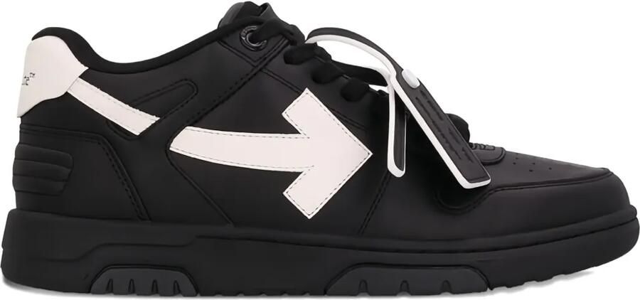 Off-White Out Of Office leren sneakers Zwart