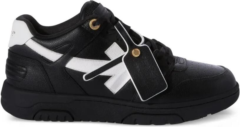 Off-White Out Of Office leren sneakers Zwart