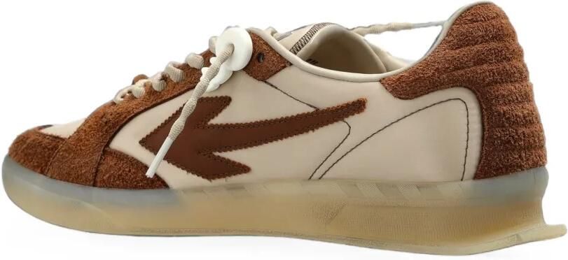 Off-White Out Of Office sneakers met leren vlakken Beige - Foto 5