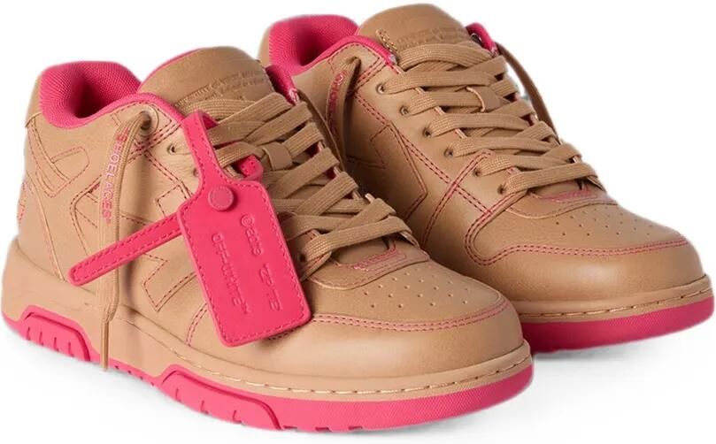 Off-White Out of Office sneakers met vlakken Bruin - Foto 4