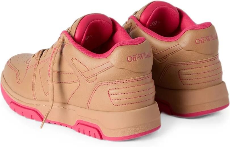 Off-White Out of Office sneakers met vlakken Bruin - Foto 3