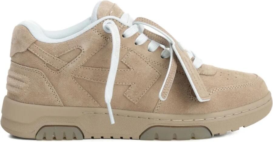 Off-White Out of Office suède sneakers Beige