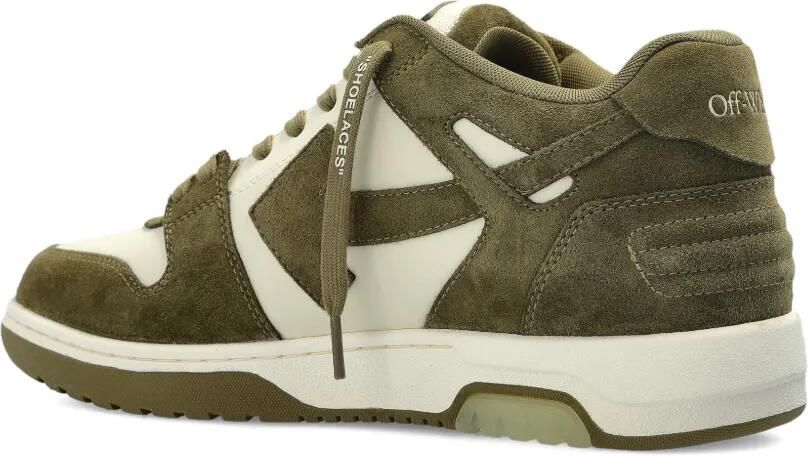 Off-White Out of Office suède sneakers met pijlen Groen - Foto 4