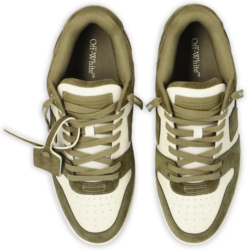 Off-White Out of Office suède sneakers met pijlen Groen - Foto 2