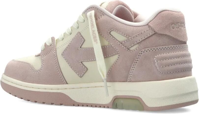 Off-White Out of Office suède sneakers met vlakken Roze - Foto 4