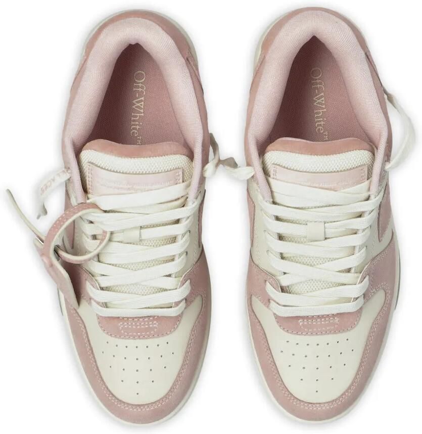Off-White Out of Office suède sneakers met vlakken Roze - Foto 2