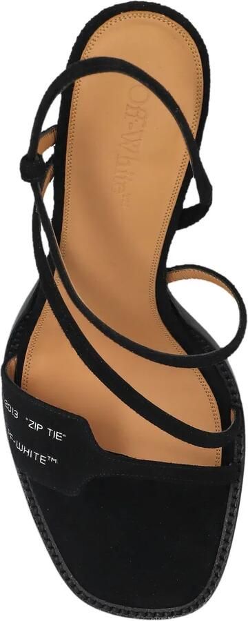 Off-White Sandalen met bandjes en hak Zwart - Foto 5