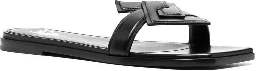 Off-White Sandalen met pijlpatroon Zwart - Foto 4