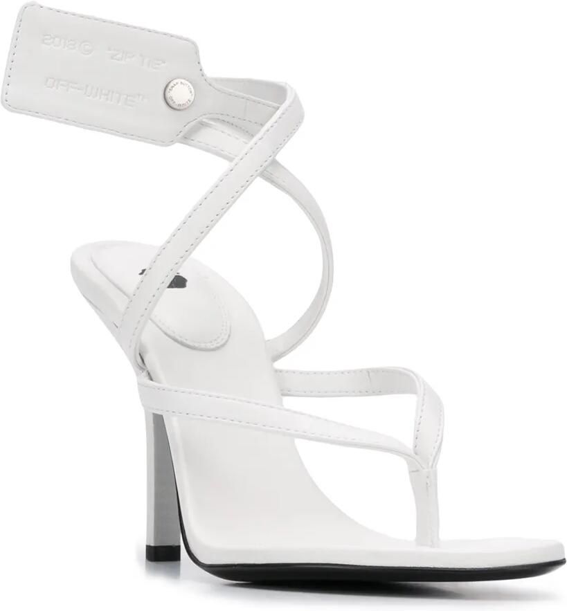 Off-White Sandalen met ritssluiting Wit - Foto 2