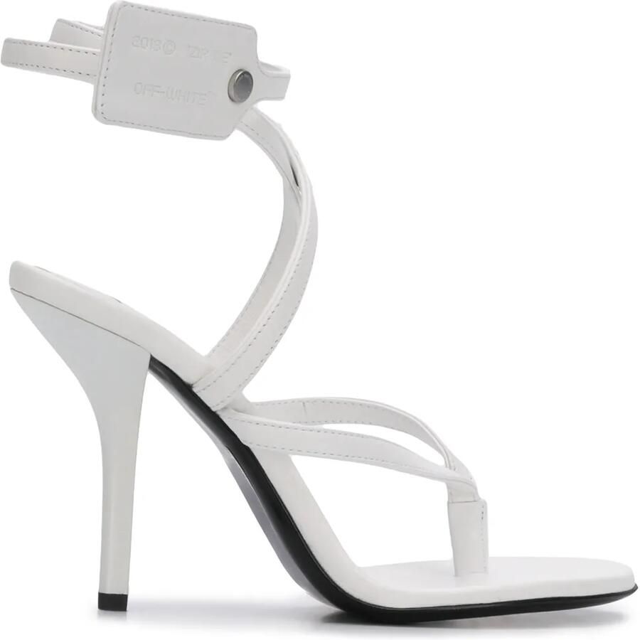 Off-White Sandalen met ritssluiting Wit