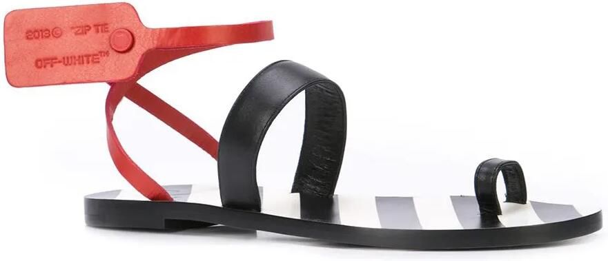 Off-White Sandalen met teenbandje Zwart - Foto 4
