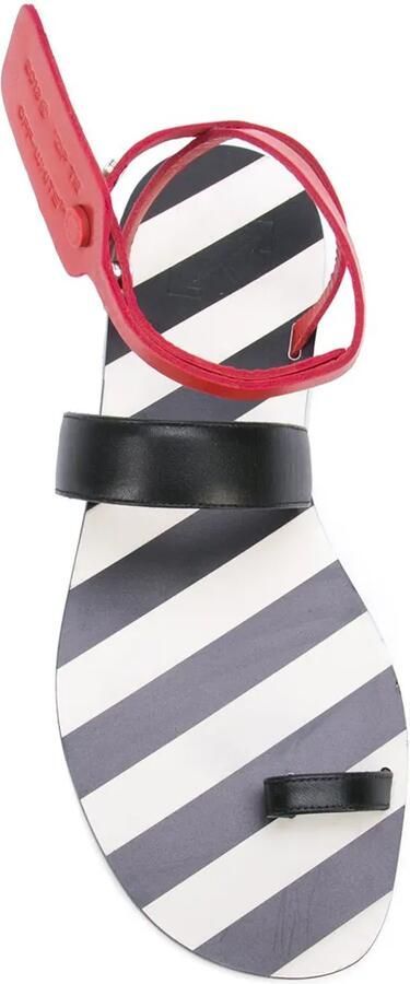 Off-White Sandalen met teenbandje Zwart - Foto 3