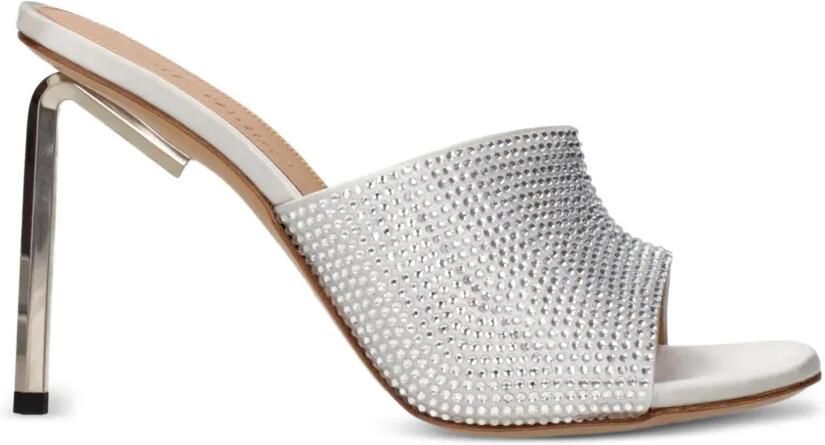 Off-White Sandalen verfraaid met kristallen Zilver