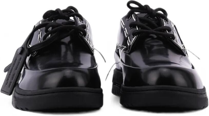 Off-White Sartorial derby schoenen met contrasterende stiksels Zwart - Foto 4