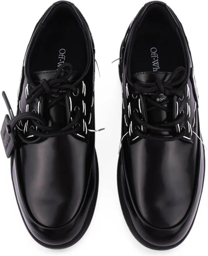 Off-White Sartorial derby schoenen met contrasterende stiksels Zwart - Foto 2