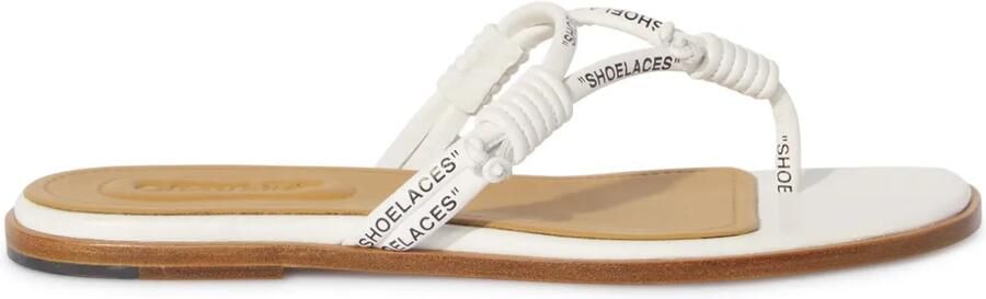 Off-White Sholace sandalen Wit