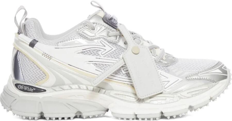Off-White Sneakers met leren label Grijs