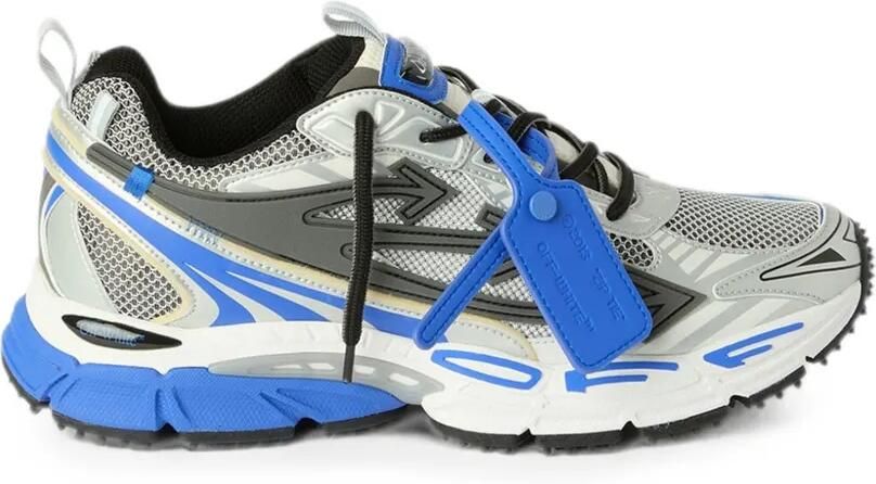 Off-White Sneakers met vlakken en rits Grijs