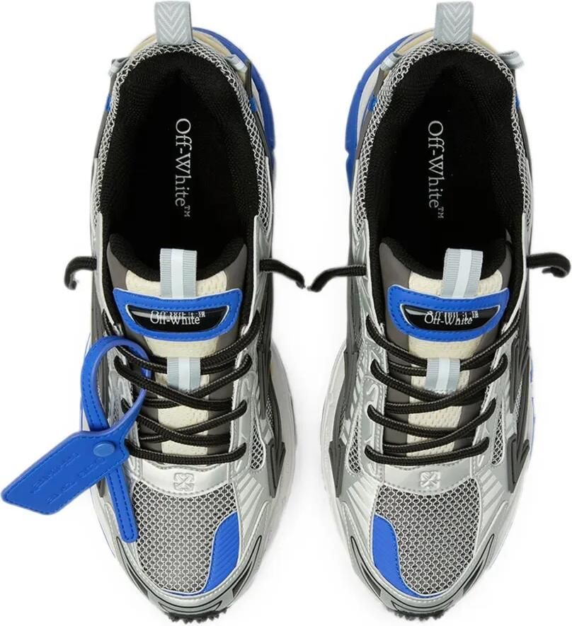 Off-White Sneakers met vlakken en rits Grijs - Foto 2