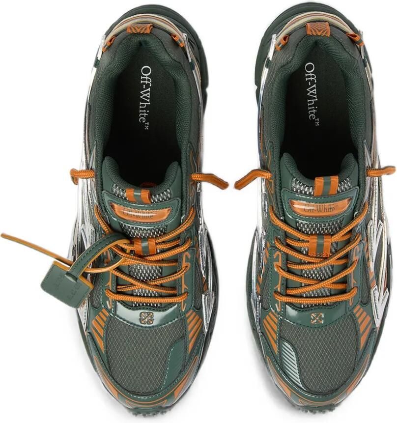 Off-White Sneakers met vlakken Groen - Foto 2