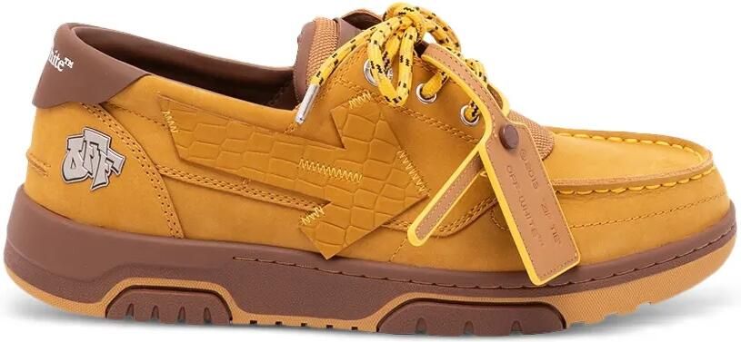 Off-White Sneakers verfraaid met Arrow Geel