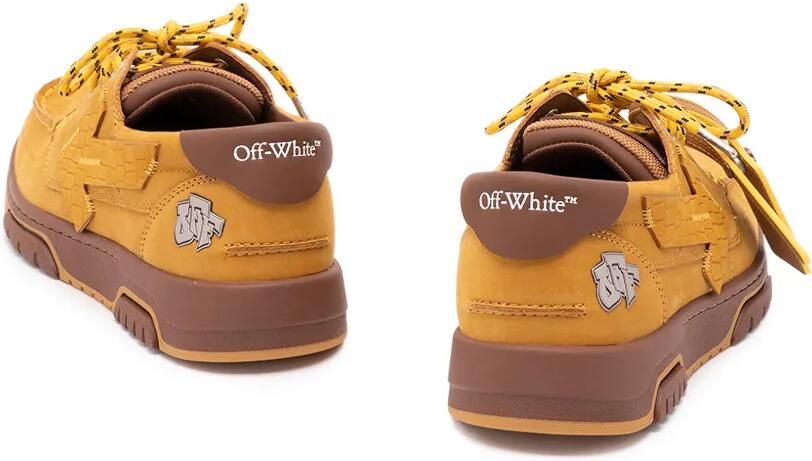 Off-White Sneakers verfraaid met Arrow Geel - Foto 3