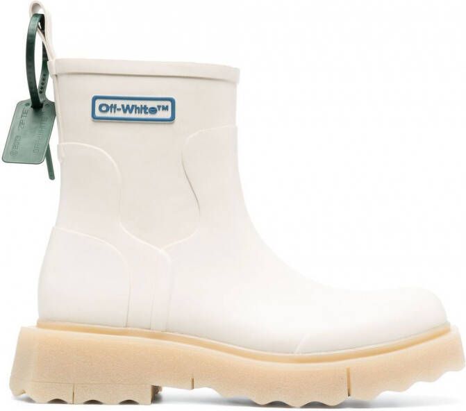 Off-White Sponge enkellaarzen Beige