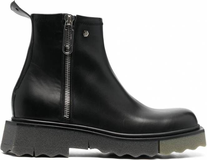 Off-White Enkellaarzen Zwart