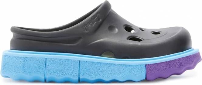 Off-White Spongesole Meteor slippers Zwart