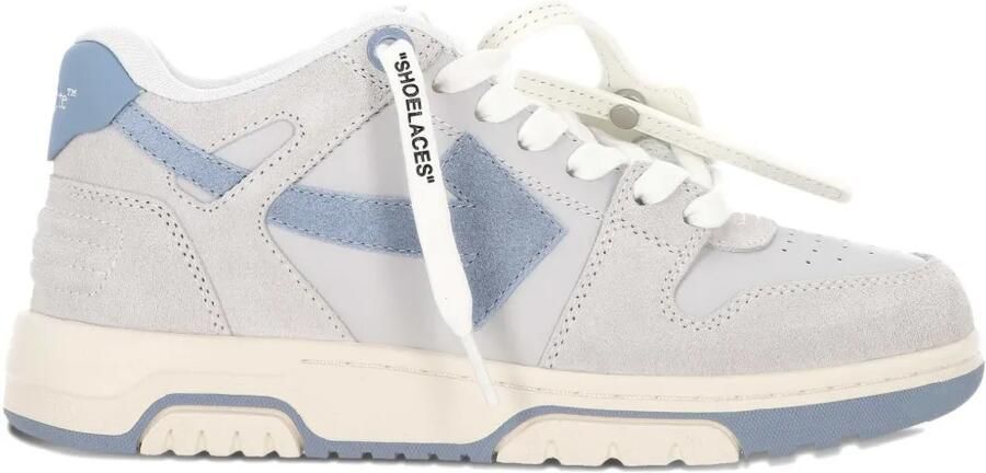 Off-White Suède sneakers met Arrow-logo Grijs