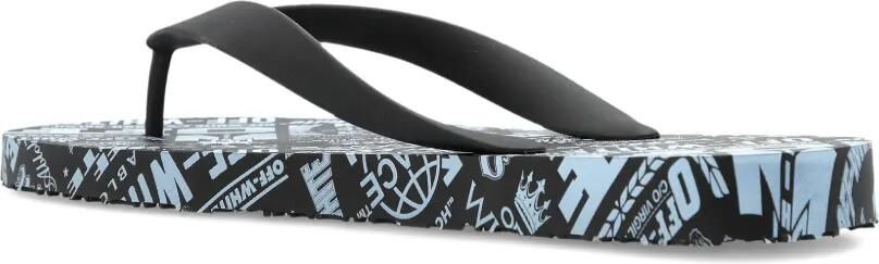Off-White Teenslippers met logoprint Zwart - Foto 5