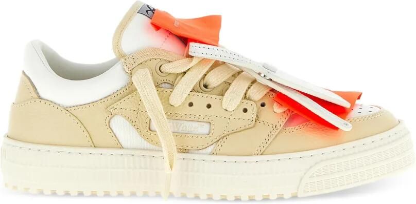 Off-White Tweekleurige sneakers Beige