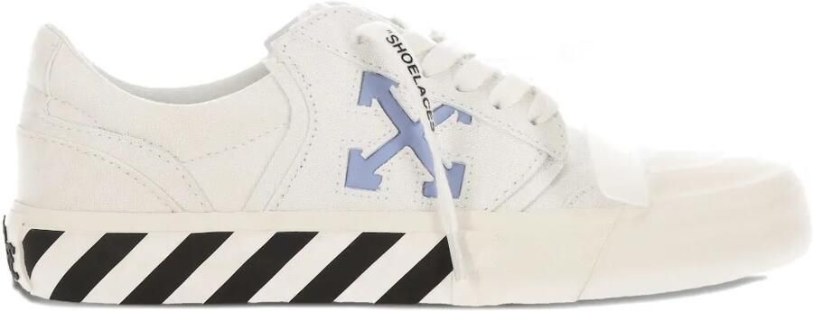 Off-White Vulcanized Undercut sneakers met Arrow-patroon Wit