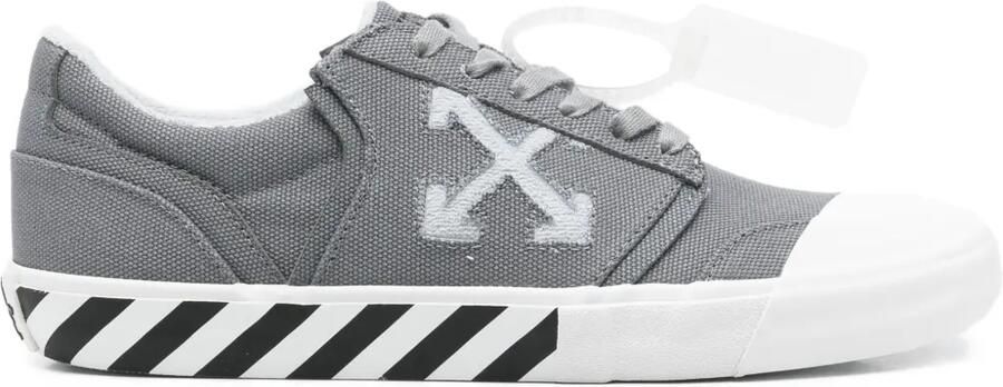 Off-White Vulcanized Undercut sneakers met streep Grijs