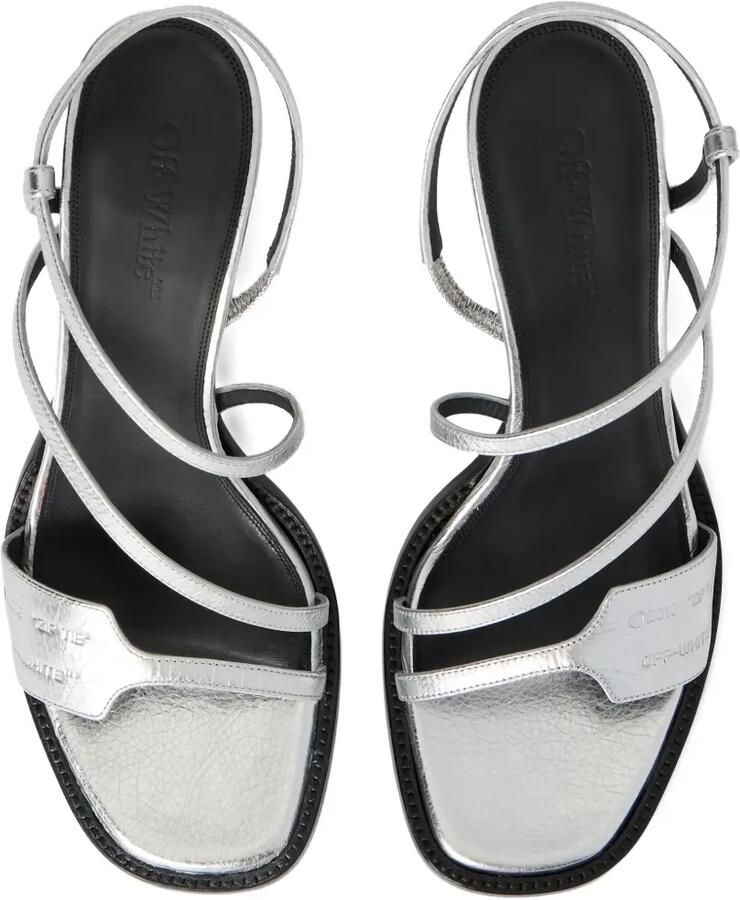 Off-White Zip Tie Loop sandalen Zilver