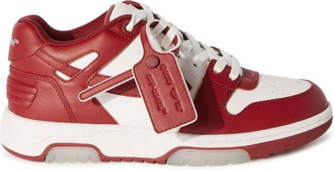 Off-White Out Of Office leren sneakers Wit