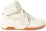 Off White Beige Mid Top Sneakers Beige Dames - Thumbnail 2