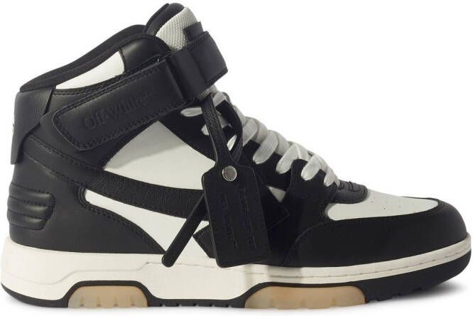Off-White Out Of Office mid-top sneakers Zwart