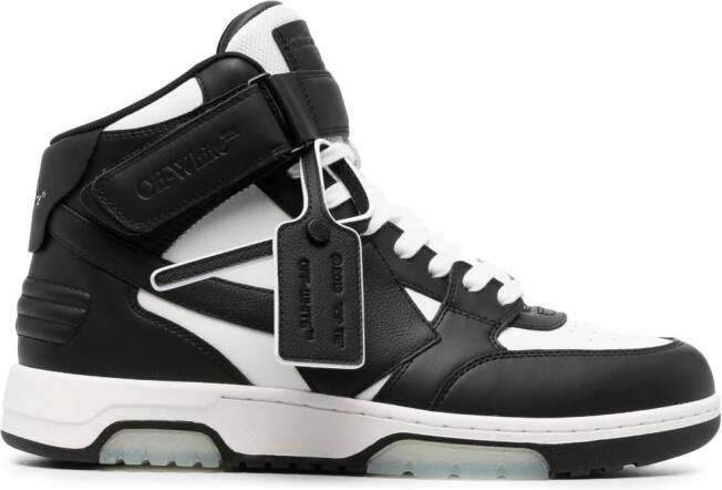 Off-White Out Of Office mid-top sneakers Zwart