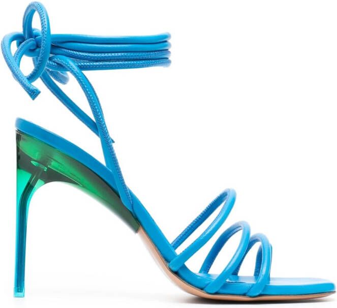Off-White Plexi sandalen met enkelbandje Blauw